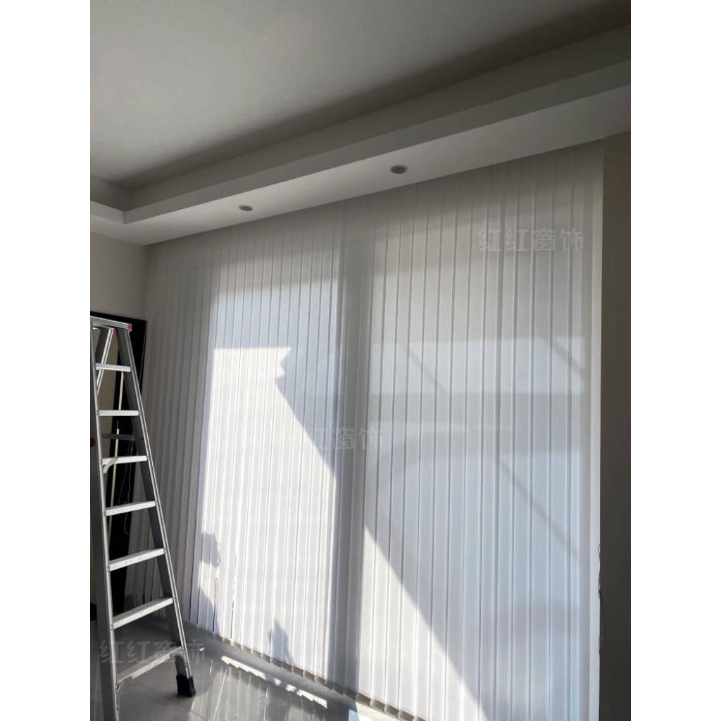 全屋定制窗帘新款垂直帘定制竖百叶隔断帘透光不透人百叶窗