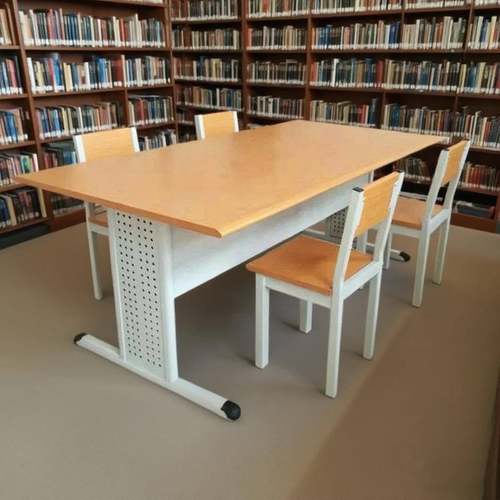 需定制学校图书馆阅览桌阅览椅防火面板阅览桌办公长条会议培训桌