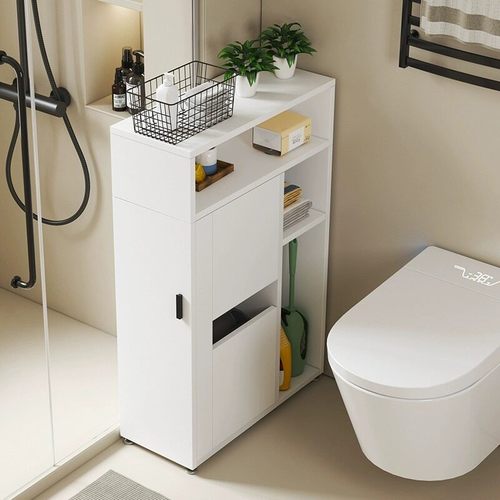 需定制蜂窝铝浴室边柜侧柜卫生间立柜侧边窄柜马桶夹缝储物柜防水