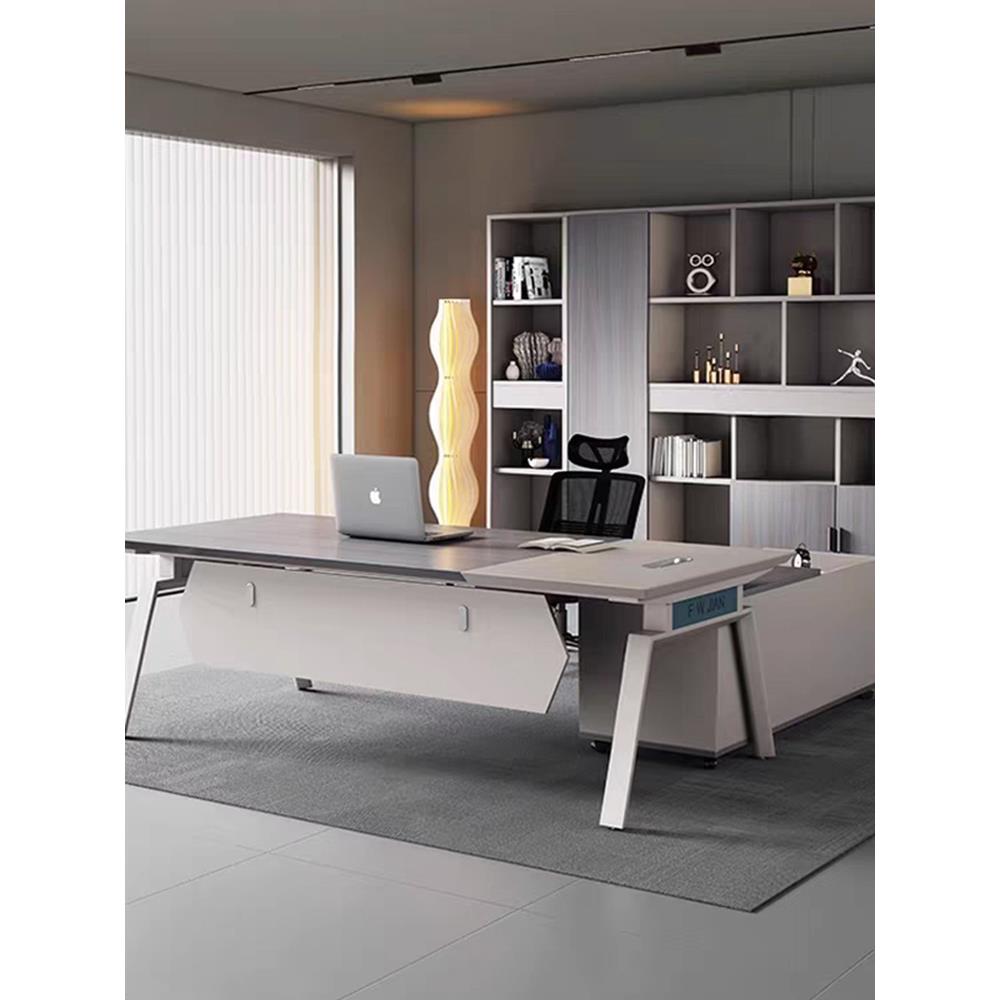 需定制办公桌简约现代主管桌经理办公室桌高端时尚老板桌办公桌椅