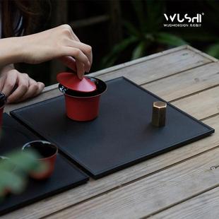 简约黑金石茶盘家用轻奢现代茶具小型托盘高端茶台客厅极简干泡台