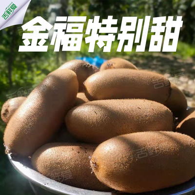 陕西周至正宗金福猕猴桃绿心硬果削皮即食奇异果新鲜孕妇水果礼盒