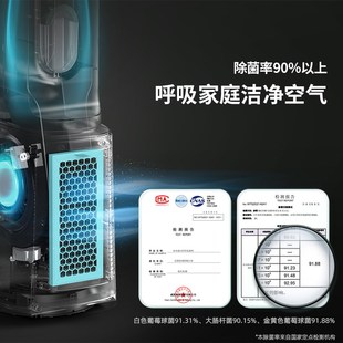 空气净化循环扇超静音轻音卧室落地塔扇 白朗F1无叶电风扇家用立式