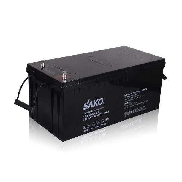 SAKO三科蓄电池 太阳能家庭储能发电系统12v铅酸蓄电池组