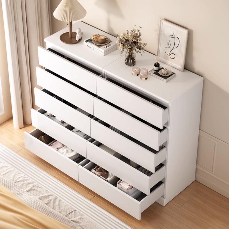 收纳柜五斗柜实木色简约现代家用卧室客厅靠墙轻奢抽屉柜储物柜子