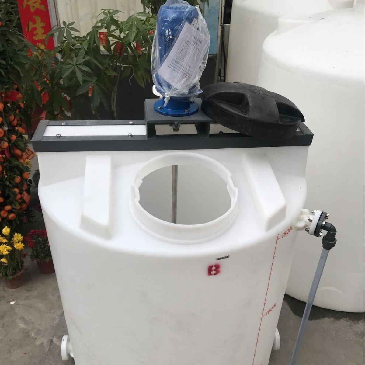 爱胜高1.5吨桶,食品级耐酸碱,颜色可选择及安装搅拌