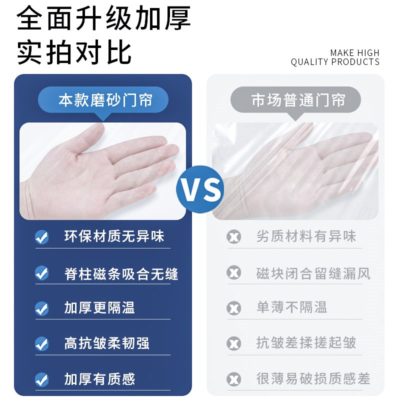 【新升级】2025新款透明空调门帘挡风磁N吸隔断帘防冷气遮挡帘