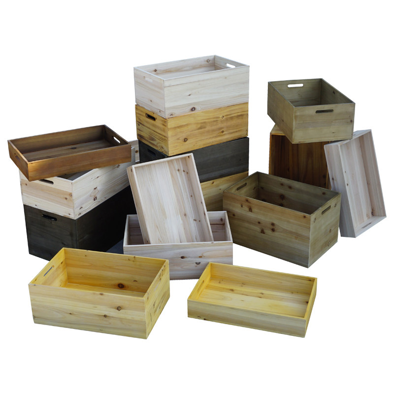 木箱子木框箱实木条收纳筐超市陈列装饰水果储物复古大小木箱定制,收纳整理,收纳箱,淘宝优惠券,粉丝福利购,淘宝优惠卷