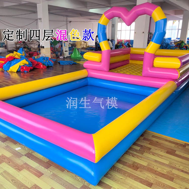 新款广场摆摊充气沙池球