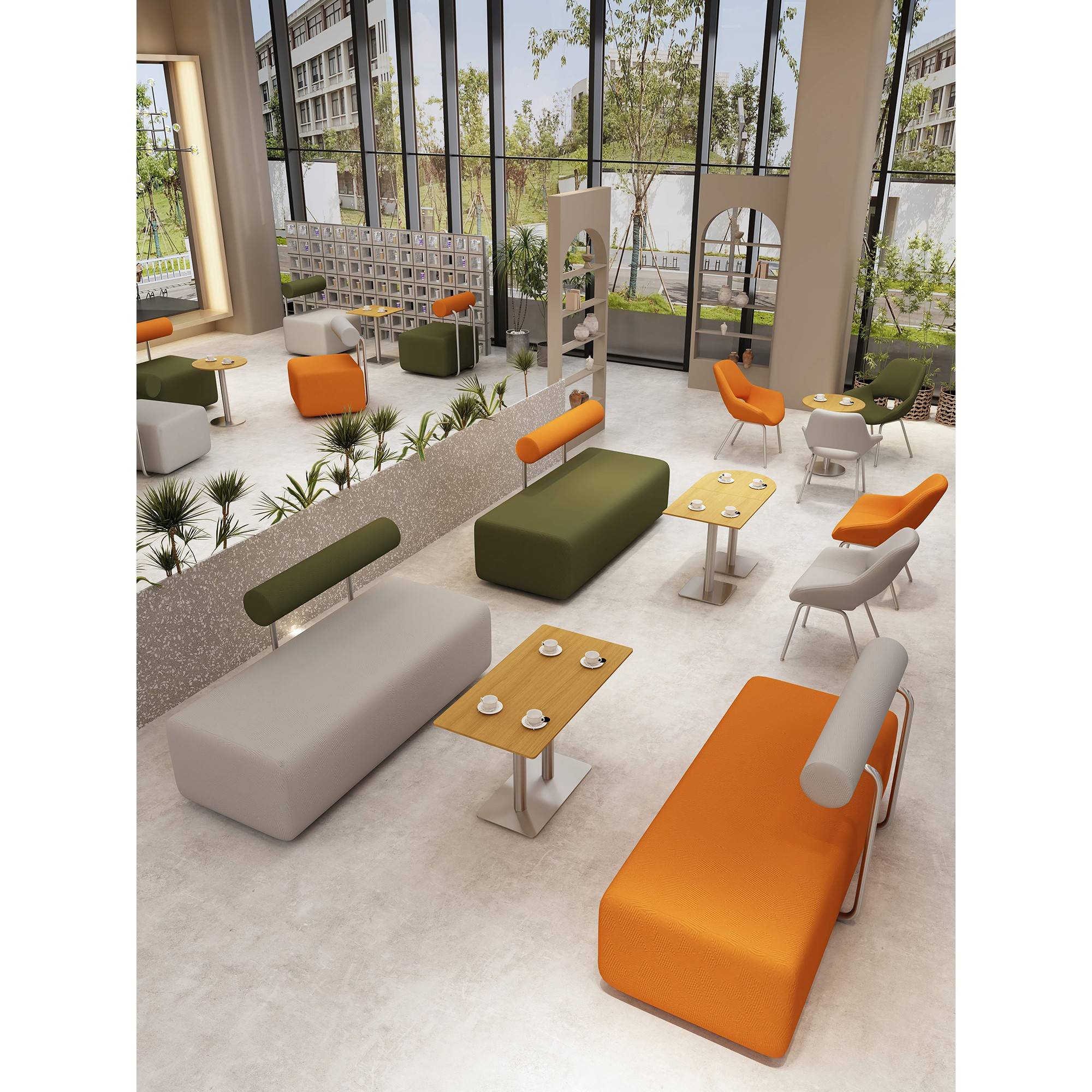 需定制定制奶茶店墙亭沙发凳蛋糕烘焙甜品店咖啡厅洽谈休闲桌椅组