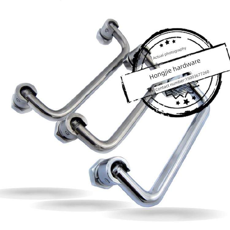 正宗304不锈钢U型折叠式拉手LS506活动把手设备门孔距90 100 120m