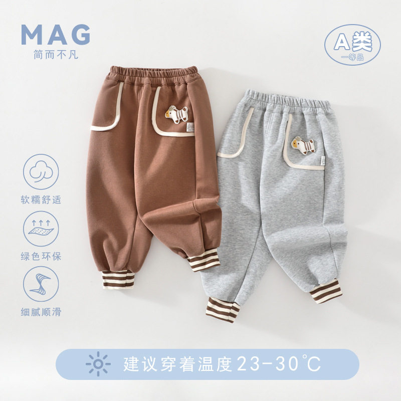 秋冬儿童裤子宝宝束脚裤儿童卫裤