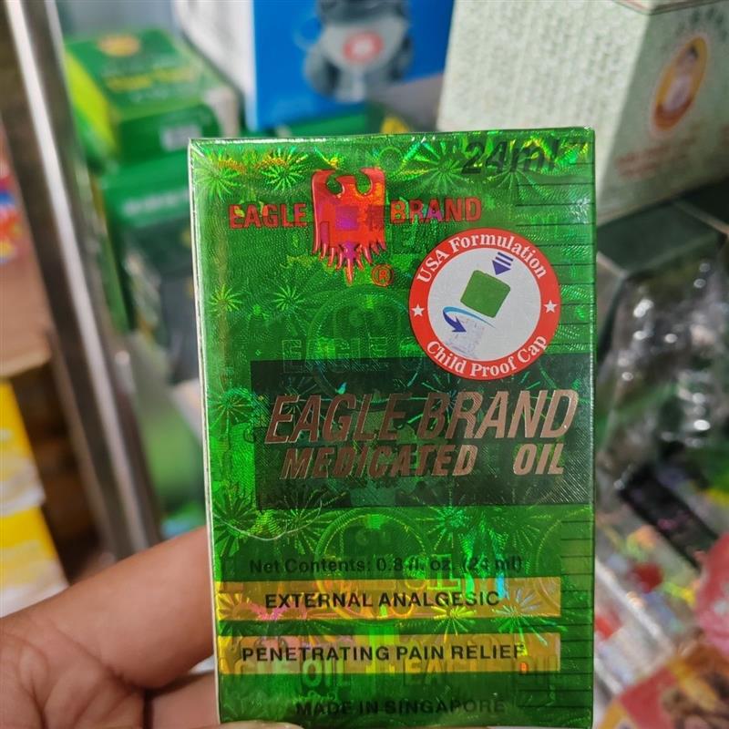 越南绿风油精dau nuoc xanh sigapo con ó 2nap 24mL