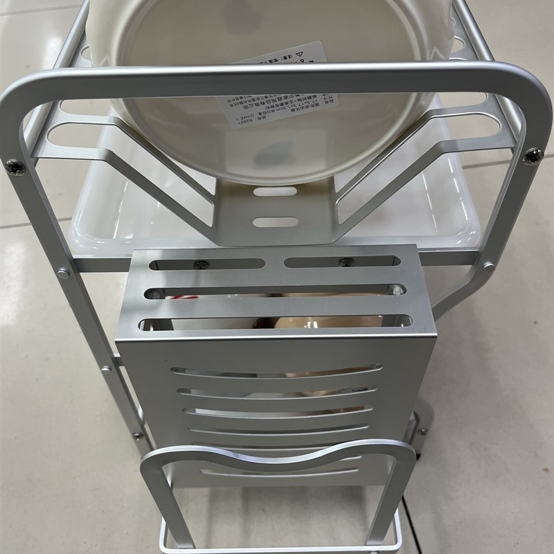 太空铝厨房碗碟收纳架橱柜碗架拉篮抽屉式碗盘盘子沥水置物架