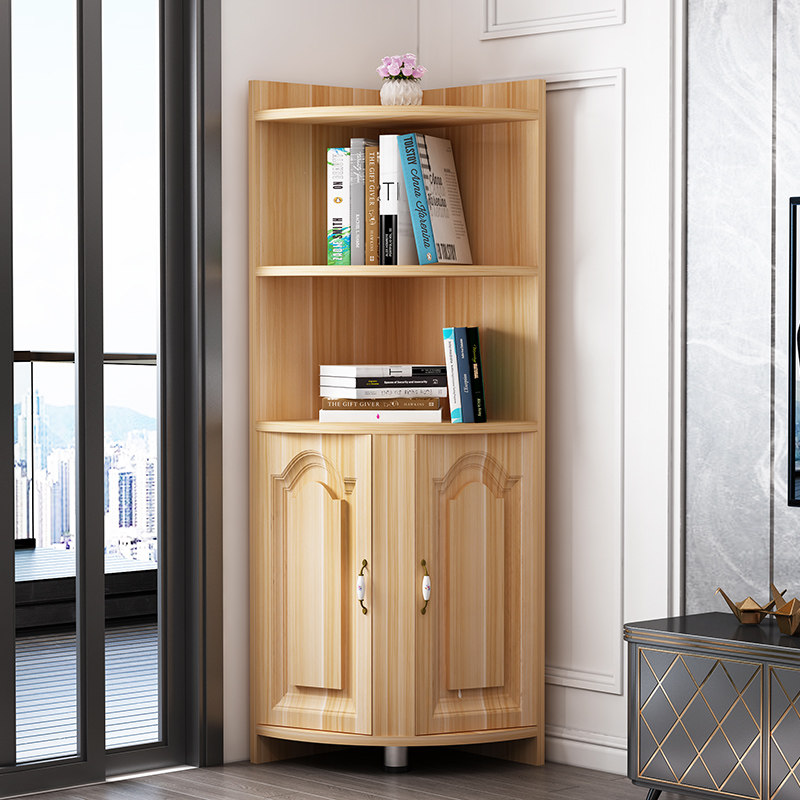 实木生态板客厅卧室阳台欧式三角柜墙角转角拐角落柜置物架储物柜