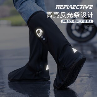 套防雨脚套外穿耐磨高筒户外水鞋 鞋 雨靴女 套防水防滑男士 正雨雨鞋