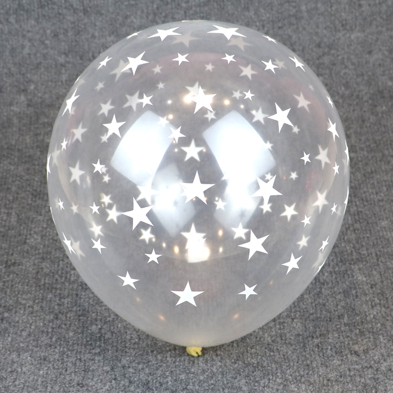 透明满天星气球12寸加厚学校门店开业活动宣传装饰布置地推小礼品