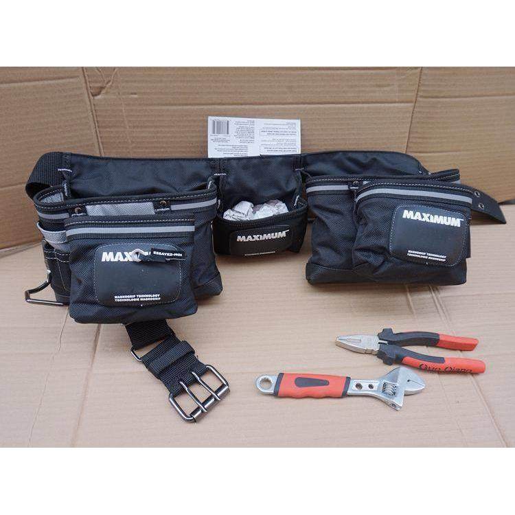 工具腰包加厚帆布含腰带24袋电工汽修户外安装多功能五金工具腰包