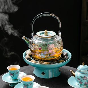 围炉煮茶家用室内煮茶器电陶炉一套烤茶罐罐茶煮茶炉玻璃茶壶套装