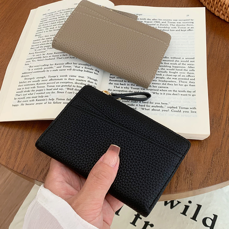 2025新款日系小钱包INS日式风琴卡包多卡位女士零钱包简约大容量