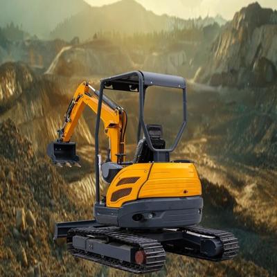 Hightop25小型出口履带挖掘机 家用农用工地挖沟回填多功能钩机
