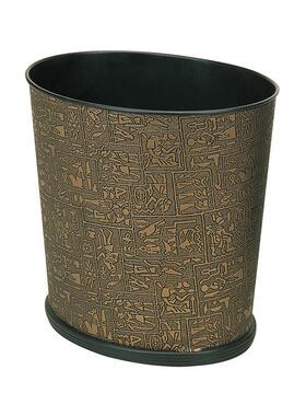 方包黑色红色皮革PU桶酒店客房桶家用垃圾桶圆形椭圆锥形房间桶