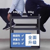 加厚家用货架多层置物架阳台快递超市仓库地下室角钢储屋收纳铁架