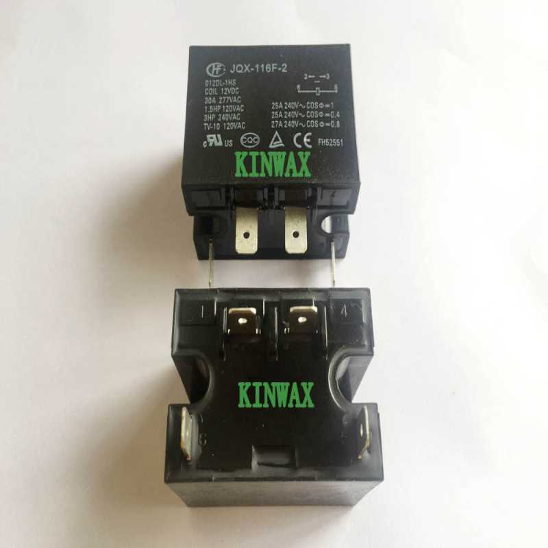 HF116F-2/012DP-2HT 两组常开25A法兰安装继电器