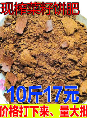 菜籽油饼农家菜枯打窝油菜饼菜籽有机肥营养土肥料钓鱼油枯10斤装