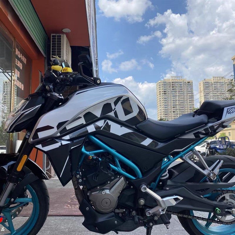 定制简易版春风NK250版画贴纸贴花摩托改装全车贴膜版花拉花贴画