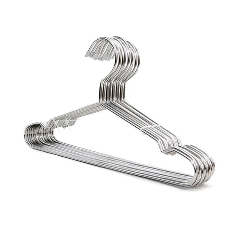 实心不锈钢儿童衣架35cm儿童衣架无磁不锈钢晾晒架实心不锈钢衣架