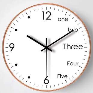 挂钟客厅简约现代创意钟表卧室家用网红挂墙时钟表 12英寸30cm