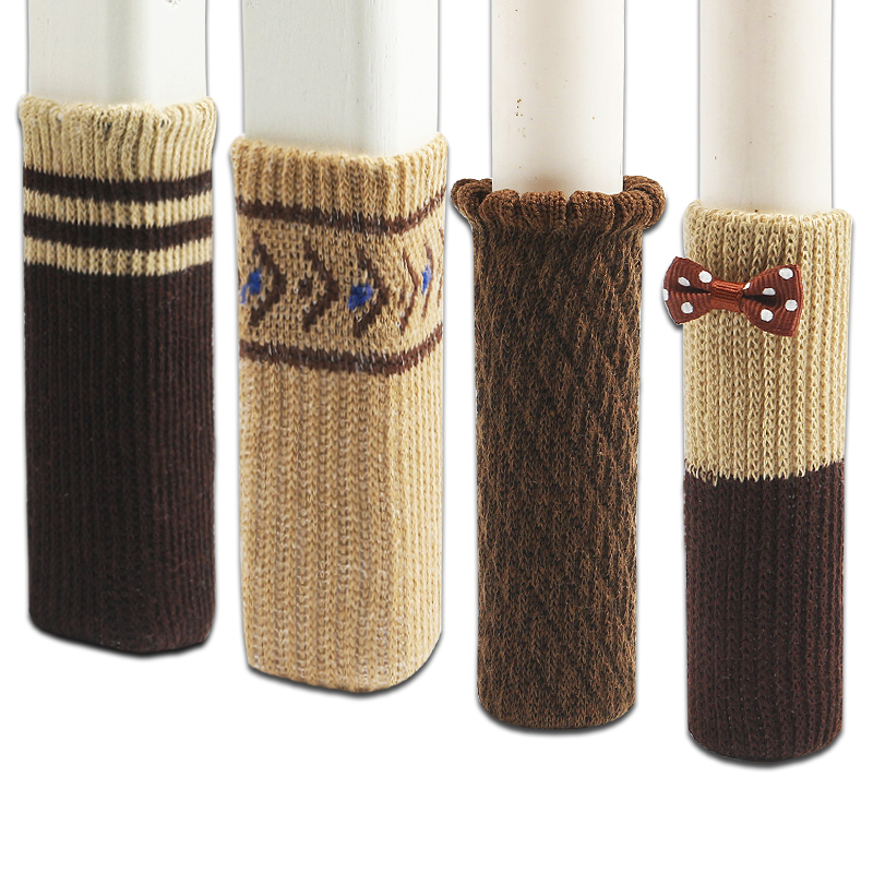 针织桌椅脚套腿套垫加厚防脱硅胶静音防滑耐磨凳子椅子脚套保护套