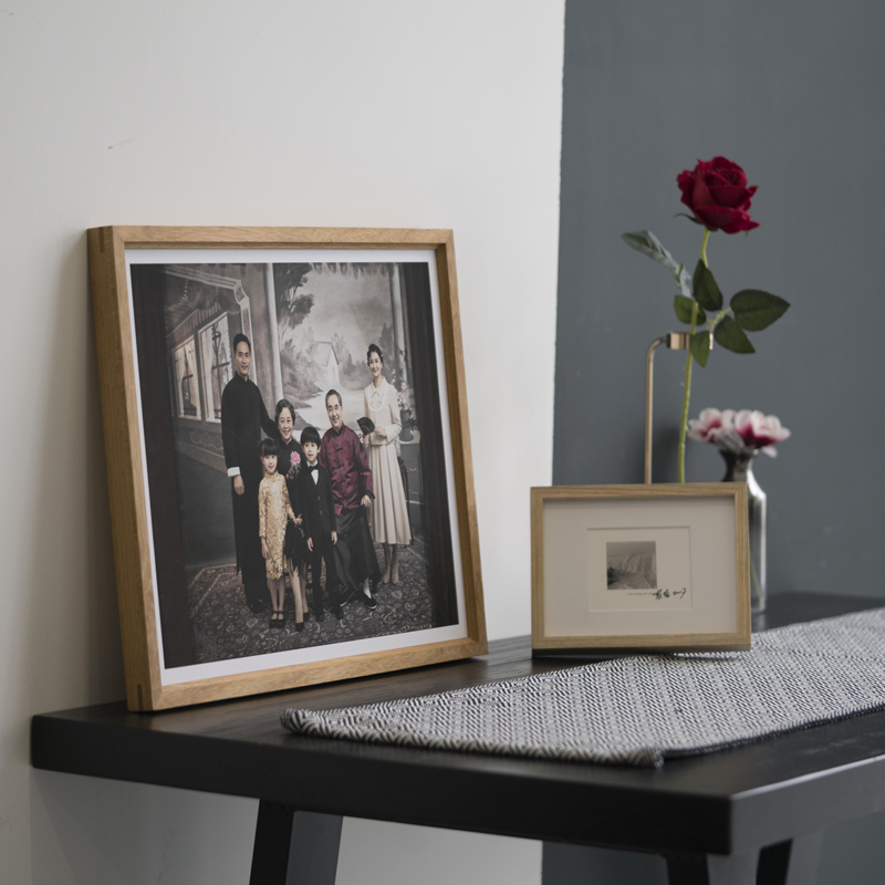 柚木G1 婚纱照放大全家福定制洗照片做成相框冲印加装裱画框挂墙