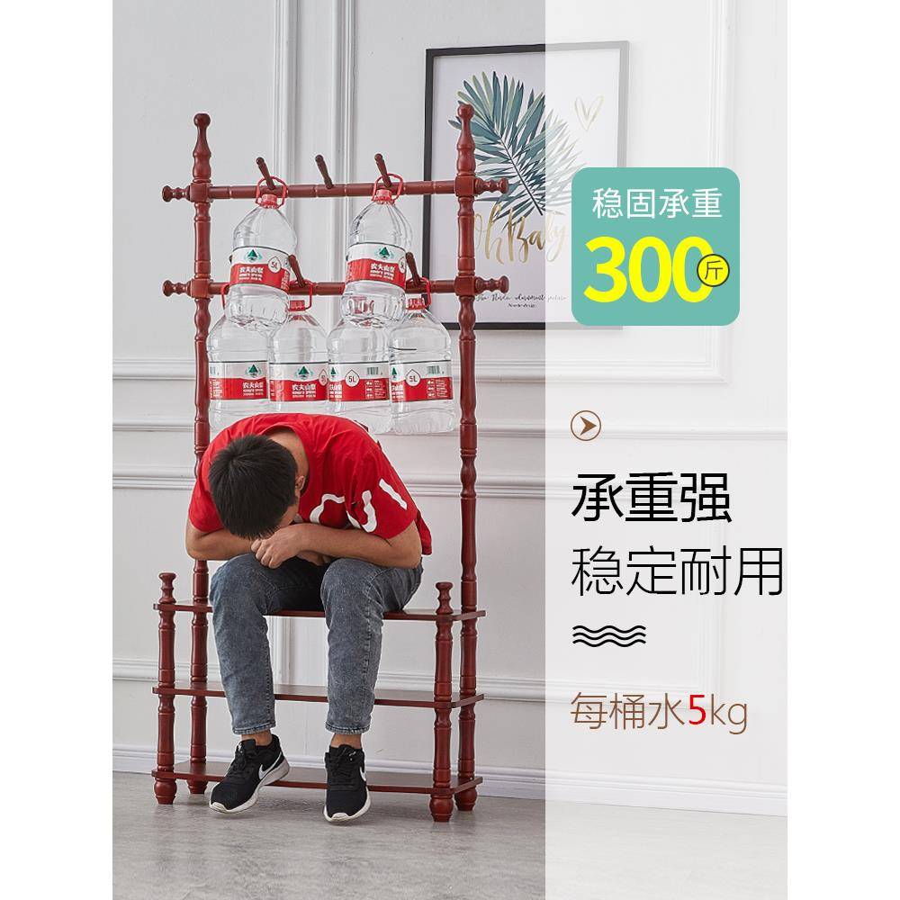 欧式帽实木MT挂衣架落地简约现代衣架家用卧室内挂衣服架的子置物