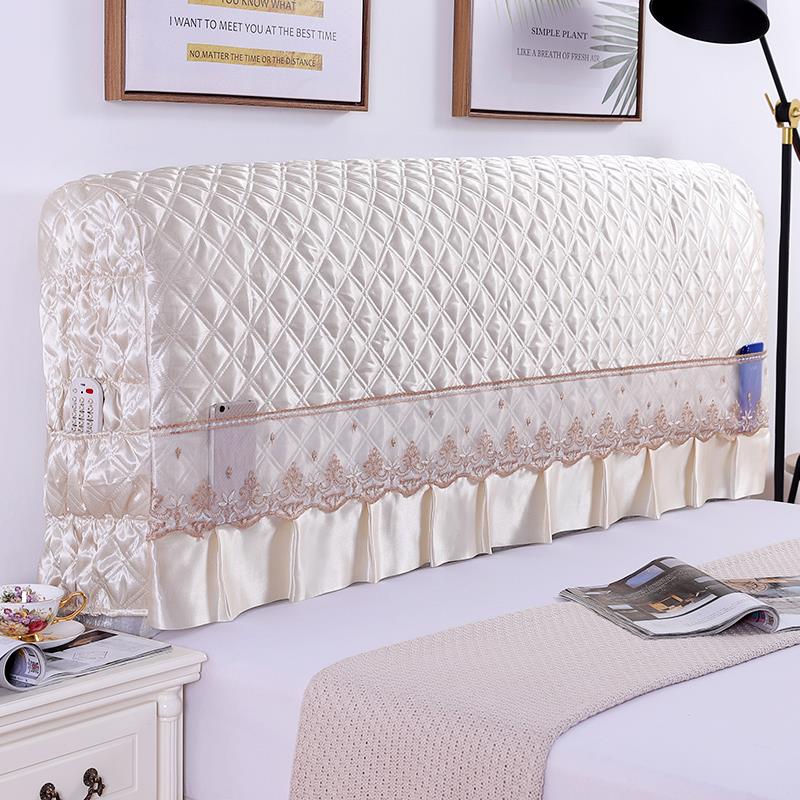 全包床头罩夹棉加高加大床头套布艺防尘罩简约现代皮床软包保护套