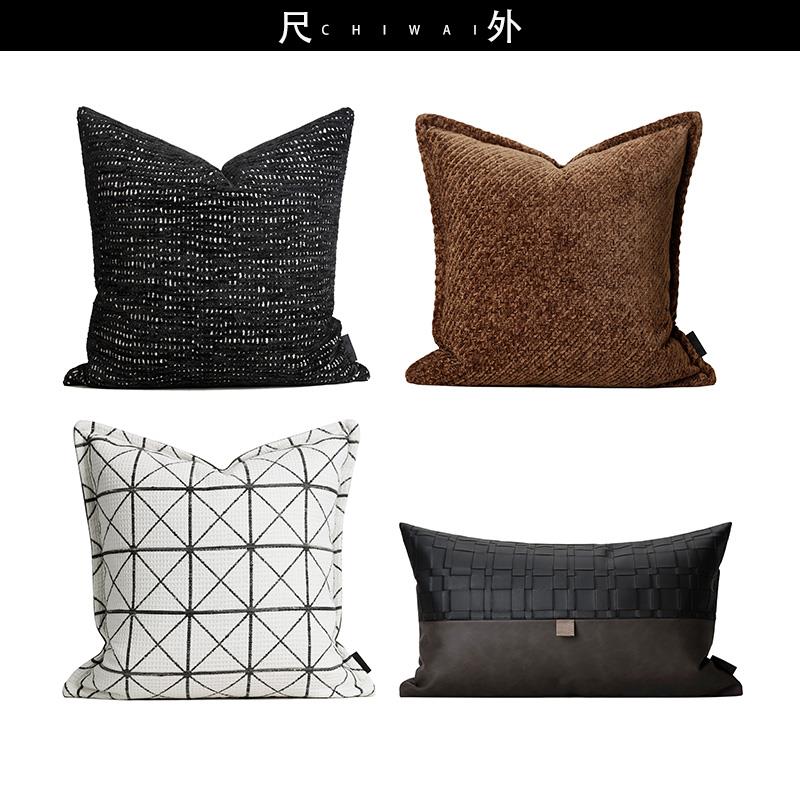 『罗马家园』高级轻奢意式抱枕套中古风样板间客厅沙发靠垫枕含芯