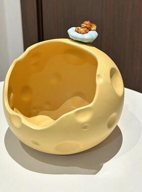 【新家的100个快递】奶酪钥匙收纳玄关摆件入户桌面可爱家居好物