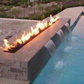 燃气壁炉家用真火酒精取暖民宿装 饰户外篝火电子雾化圆形火盆定制