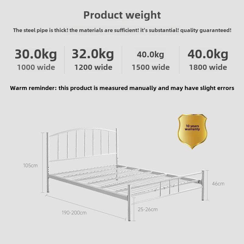 铁艺床双人床1.8米北欧网红现代简约1.2欧式公主铁床1.5米铁架床,住宅家具,铁艺/钢木床,淘宝优惠券,粉丝福利购,淘宝优惠卷