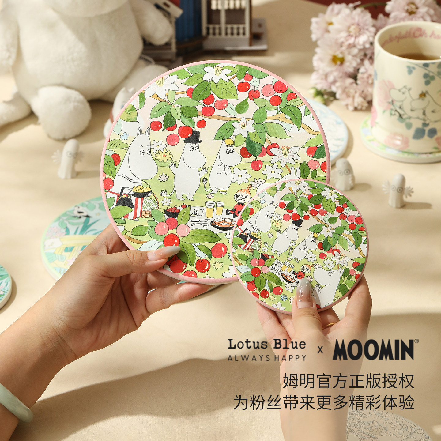 moomin姆明陶瓷餐垫耐高温图片