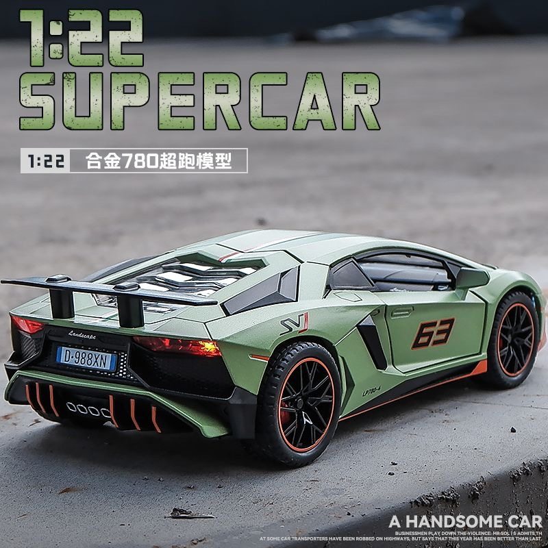 合金车身带灯光音效1比22