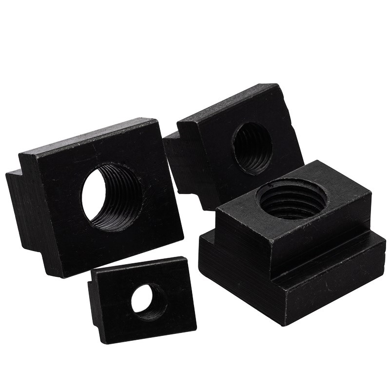 8级10.9级黑45#钢热处理加硬T型螺母T字块t型槽压O板螺帽M6M8--M3