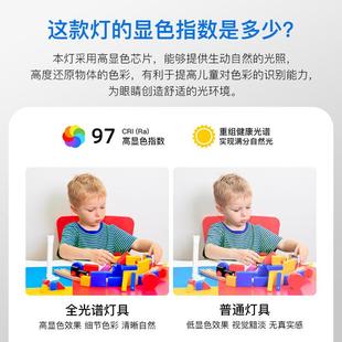 燈具 全光譜護眼過道燈長條吸頂燈防藍光無頻閃實木原木風日式