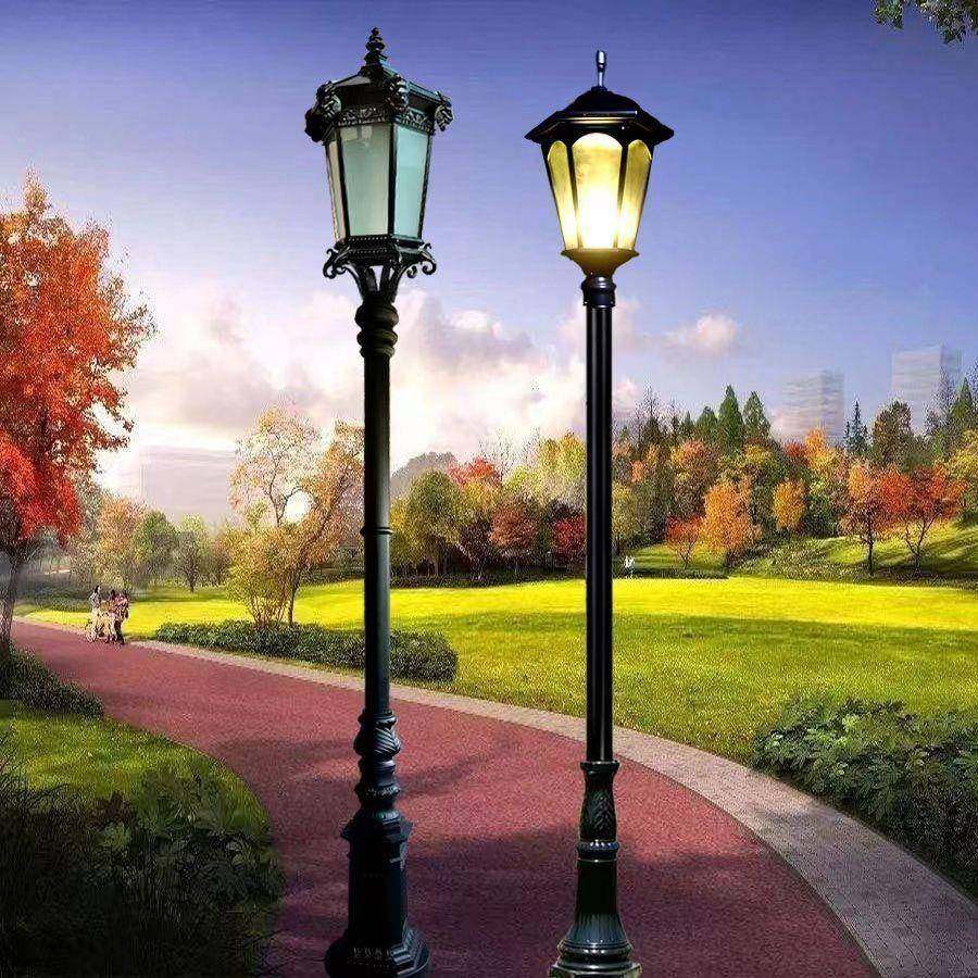 庭院灯户外路灯公园小区别墅街道景观装饰3米4米高杆大门太阳能灯,家装灯饰光源,景观庭院灯饰,淘宝优惠券,粉丝福利购,淘宝优惠卷