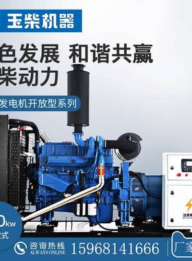 玉柴200千瓦YC6MK350L-D20千瓦柴油发电机组200kw自动化工业商用