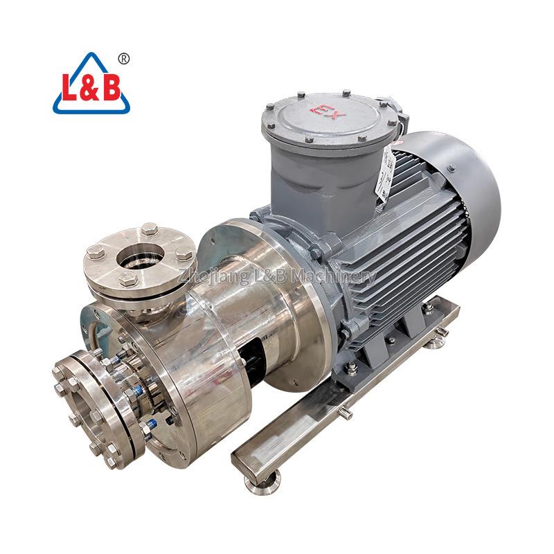 不锈钢卫生级法兰式防爆乳化泵高速分散均质泵剪切泵