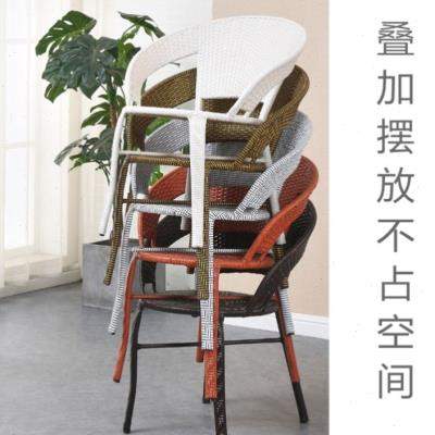 老人坐腾椅滕椅藤椅家用高背藤椅单人小号竹藤椅子靠背休闲椅家用