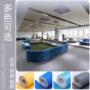 纯灰色PVC胶塑胶地板防水TVI泥地直铺加接厚耐磨革防滑工厂车间地