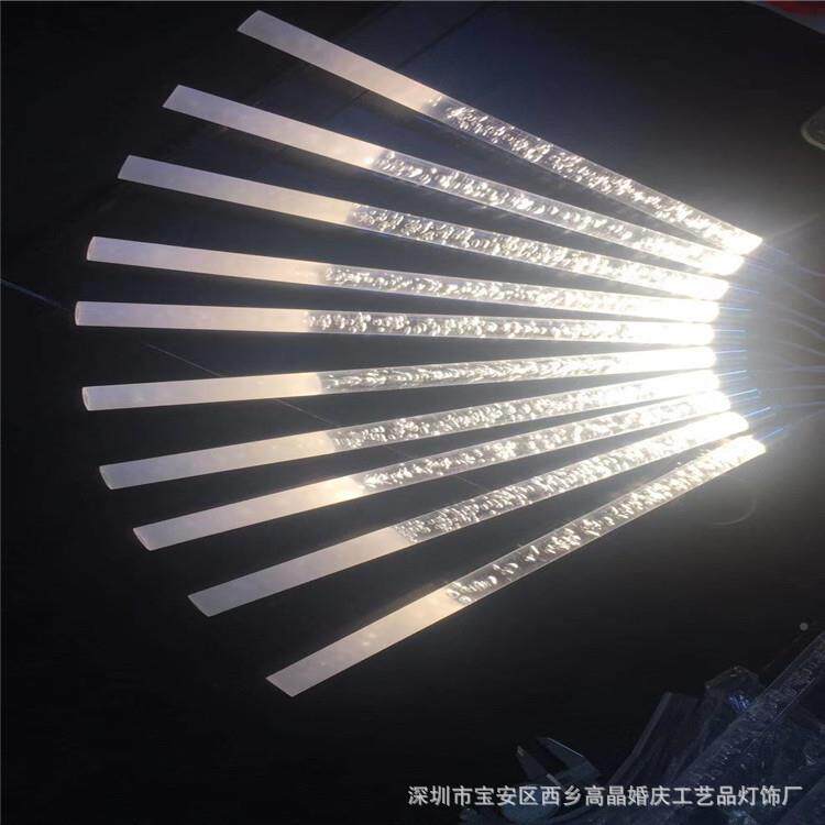 新款婚XSG庆道具10礼头磨砂棒灯酒吊店婚堂舞台布置亚饰克力发光